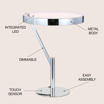 Owen 18" Integrated LED Metal Table Lamp - JONATHAN Y